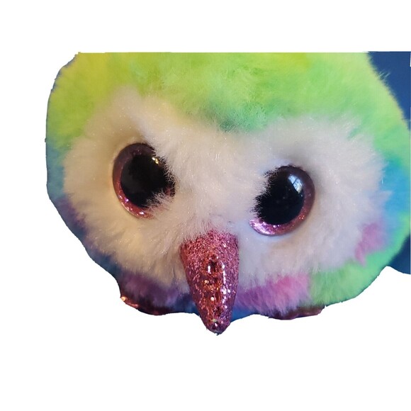 TY Ballz Pull Tabitha & Owen Plush Glitter Eye Stuffed Animal Toy - Picture 7 of 16